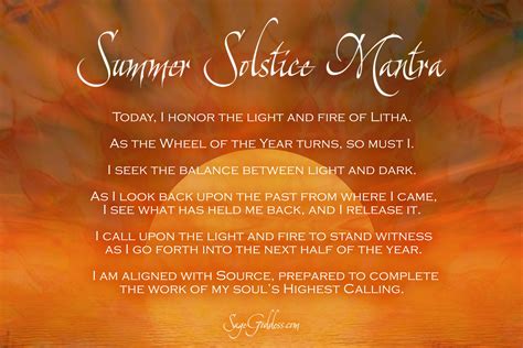 Wiccan solstic ritals